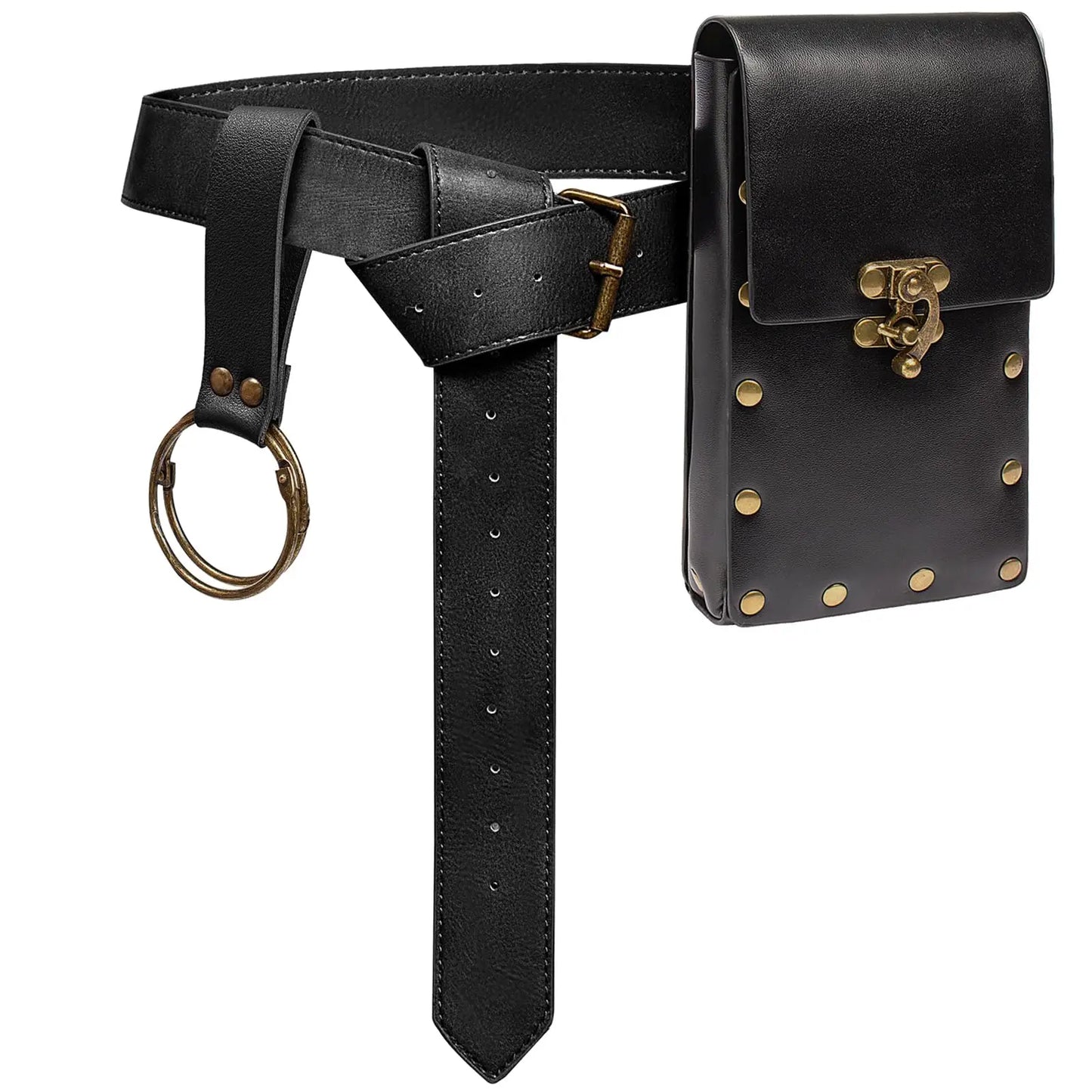 Viking Knight Cosplay Fantasy Belt Wasitbag Scabbard Medieval Renaissance Disguise Costume Accessories Adult Male  Props Belt