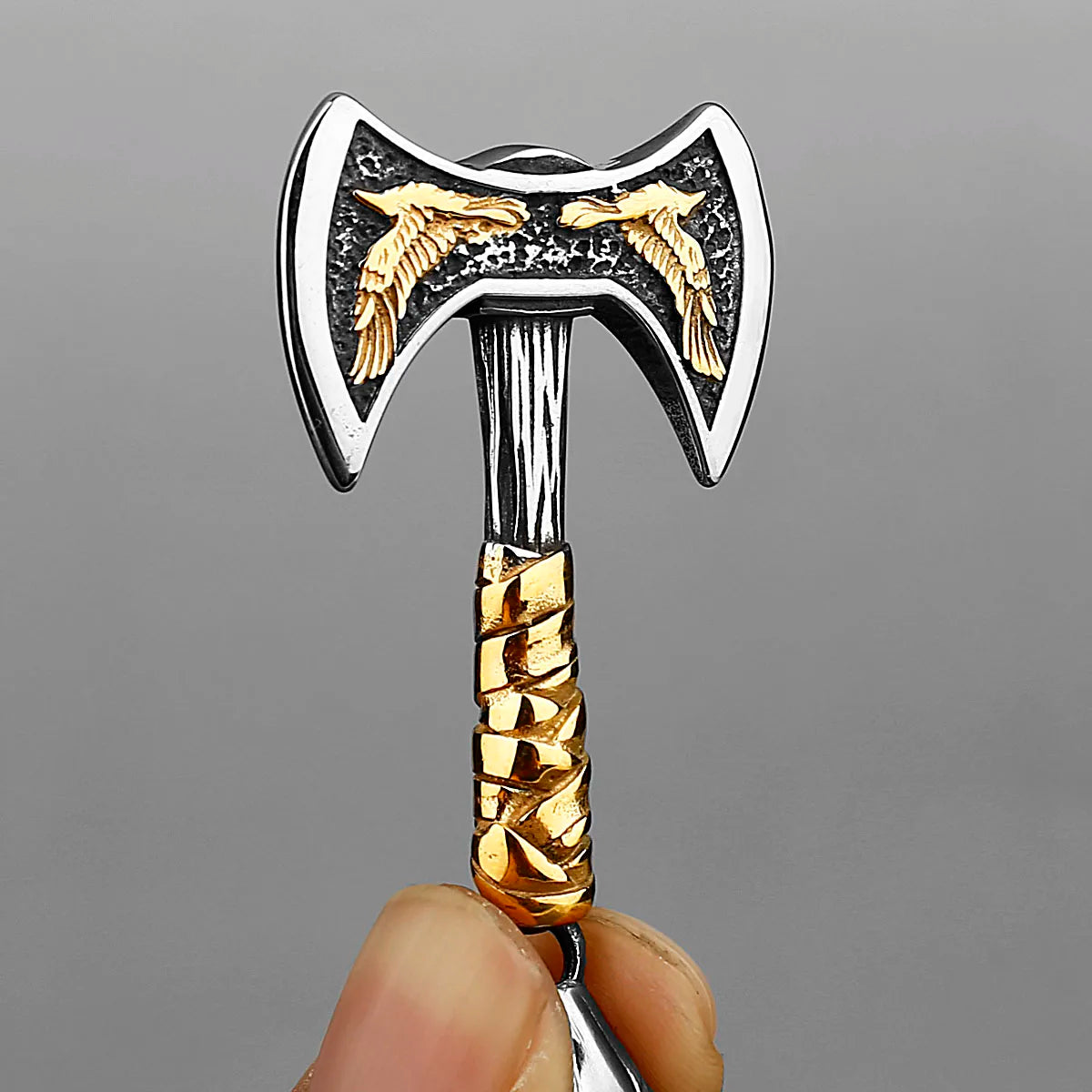 Double ax necklace