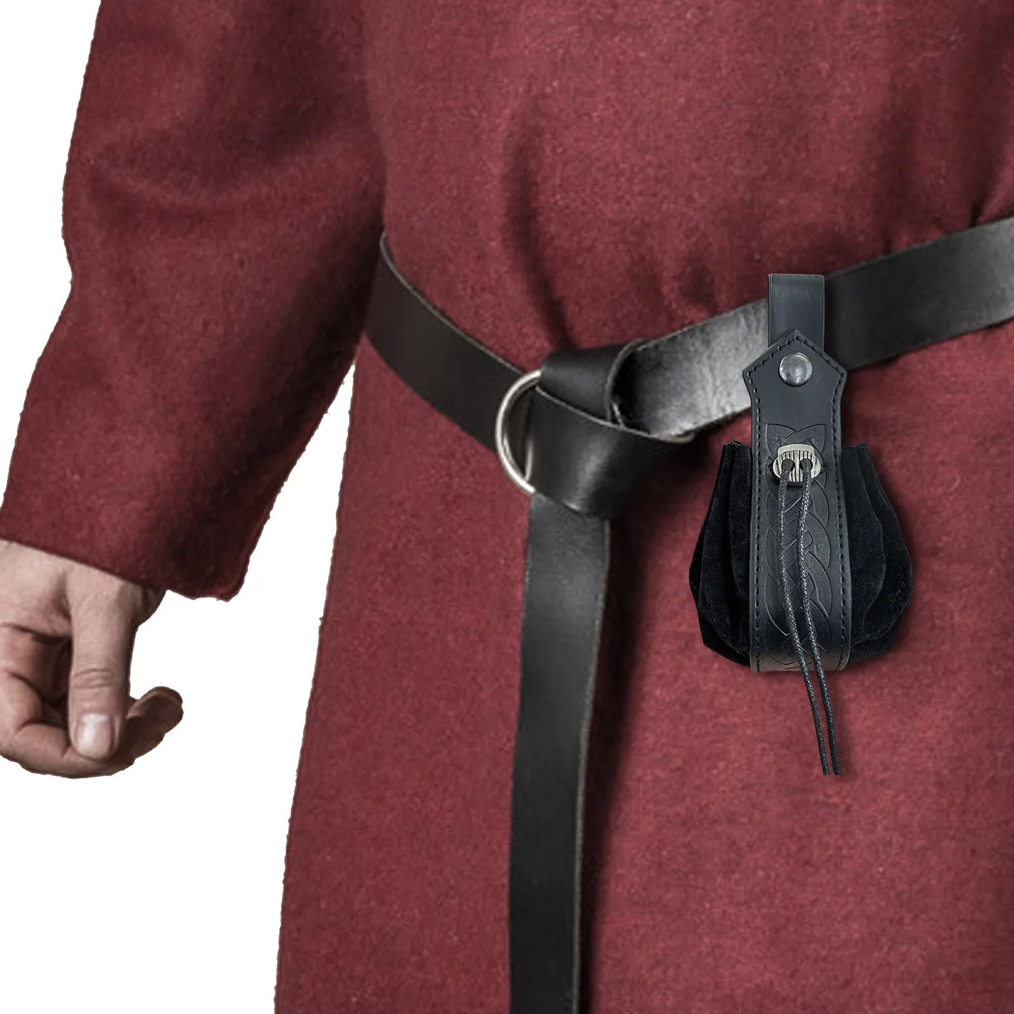 Viking-style Medieval Pouch That Can Be Hung On a Belt, Men's Coin Purse, High-quality Retro Waist Bag, Cool and Handsome-LJX
