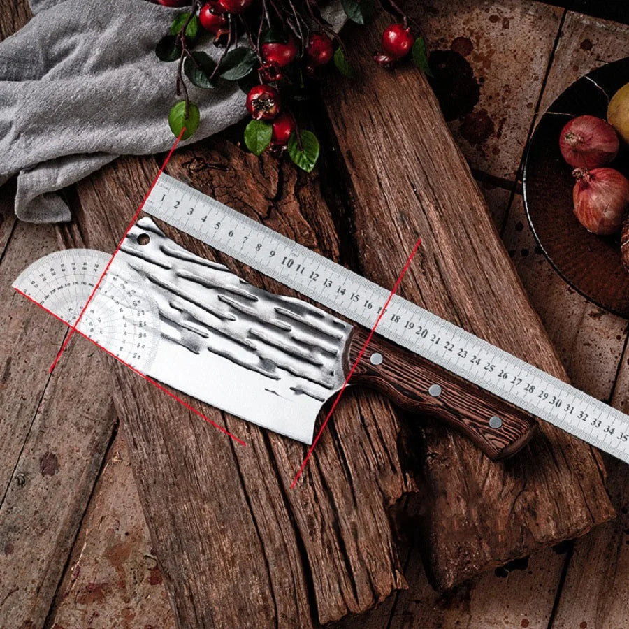 Meat Cleaver Butcher Knife for Meat Cutting Viking Knife for Vegetables, Kitchen Knife for Outdoor Thanksgiving Christmas Gift