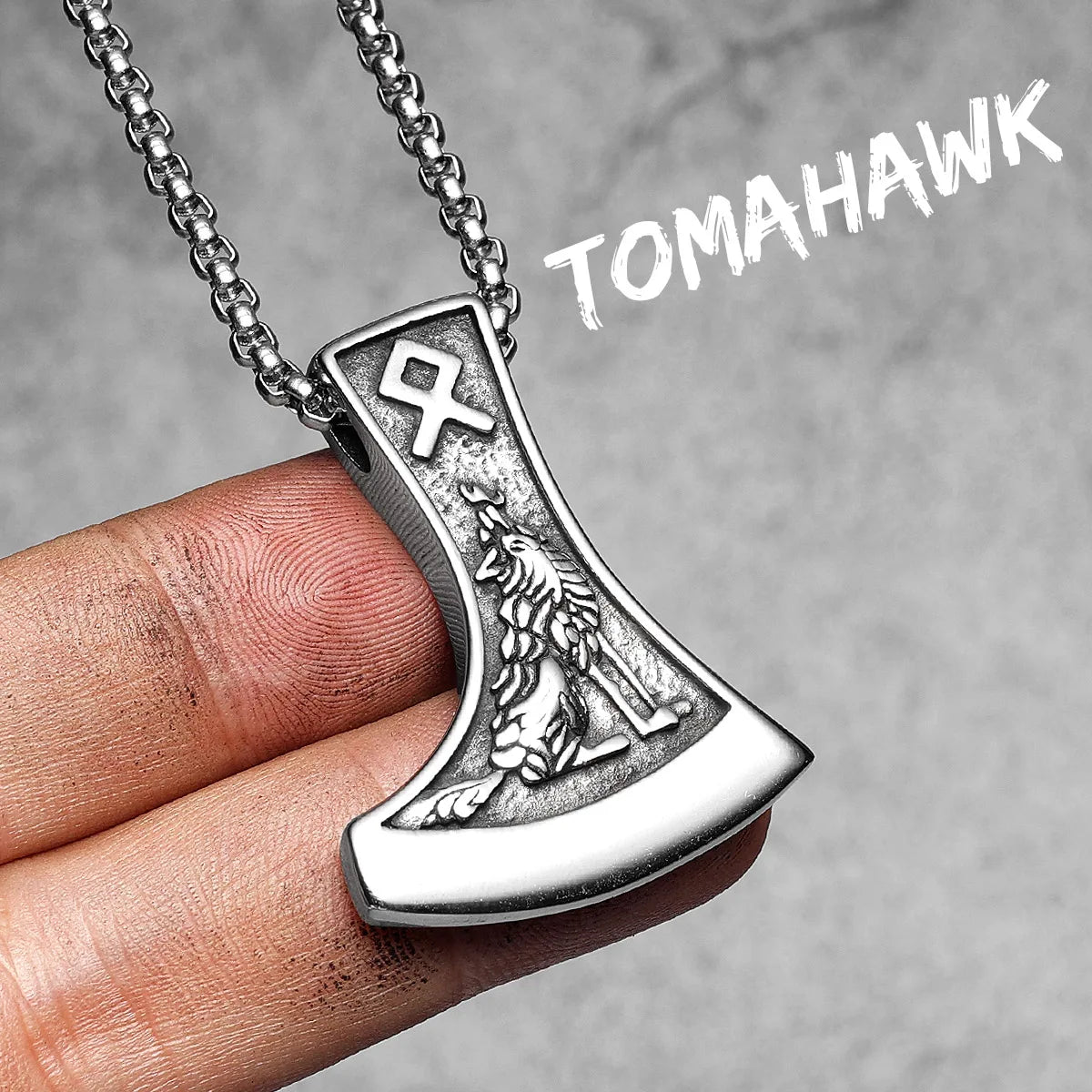Viking Variety Weapons Men Pendant Necklace Stainless Steel Nordic Myth Chain Retro Rock Punk Rap for Friend Male Jewelry Gift