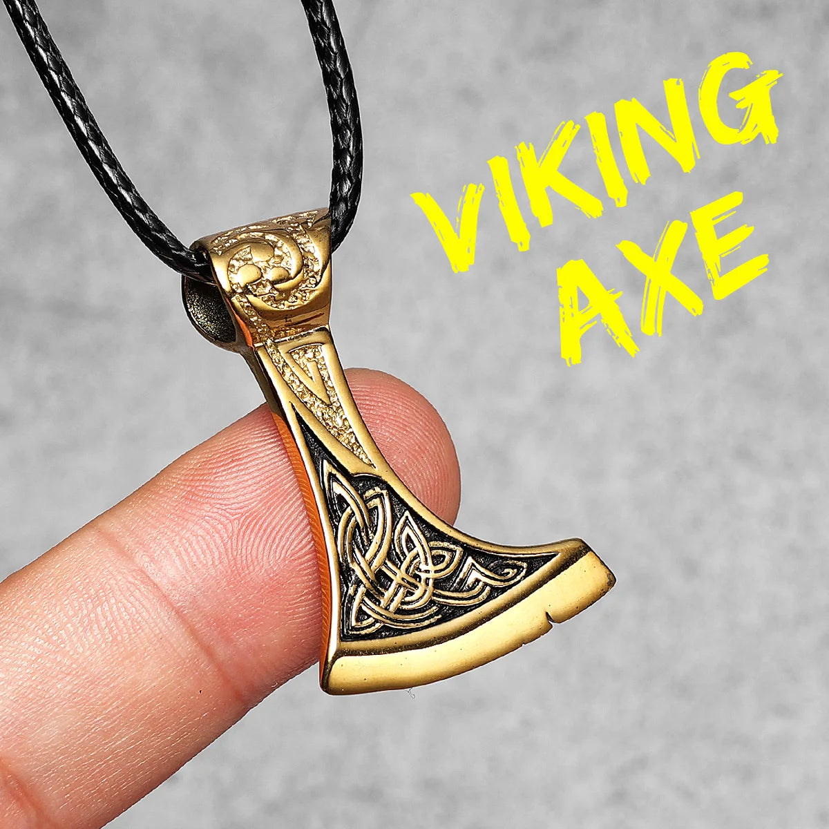 Viking Variety Weapons Men Pendant Necklace Stainless Steel Nordic Myth Chain Retro Rock Punk Rap for Friend Male Jewelry Gift