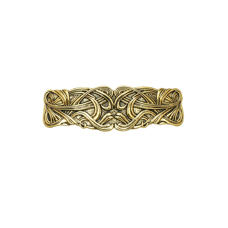 Viking Hairpin Nordic Celtics Knots Crown Vintage Metal Hair Barrettes Dragons Slide Hair Clip Women Hair Jewelry Accessorie