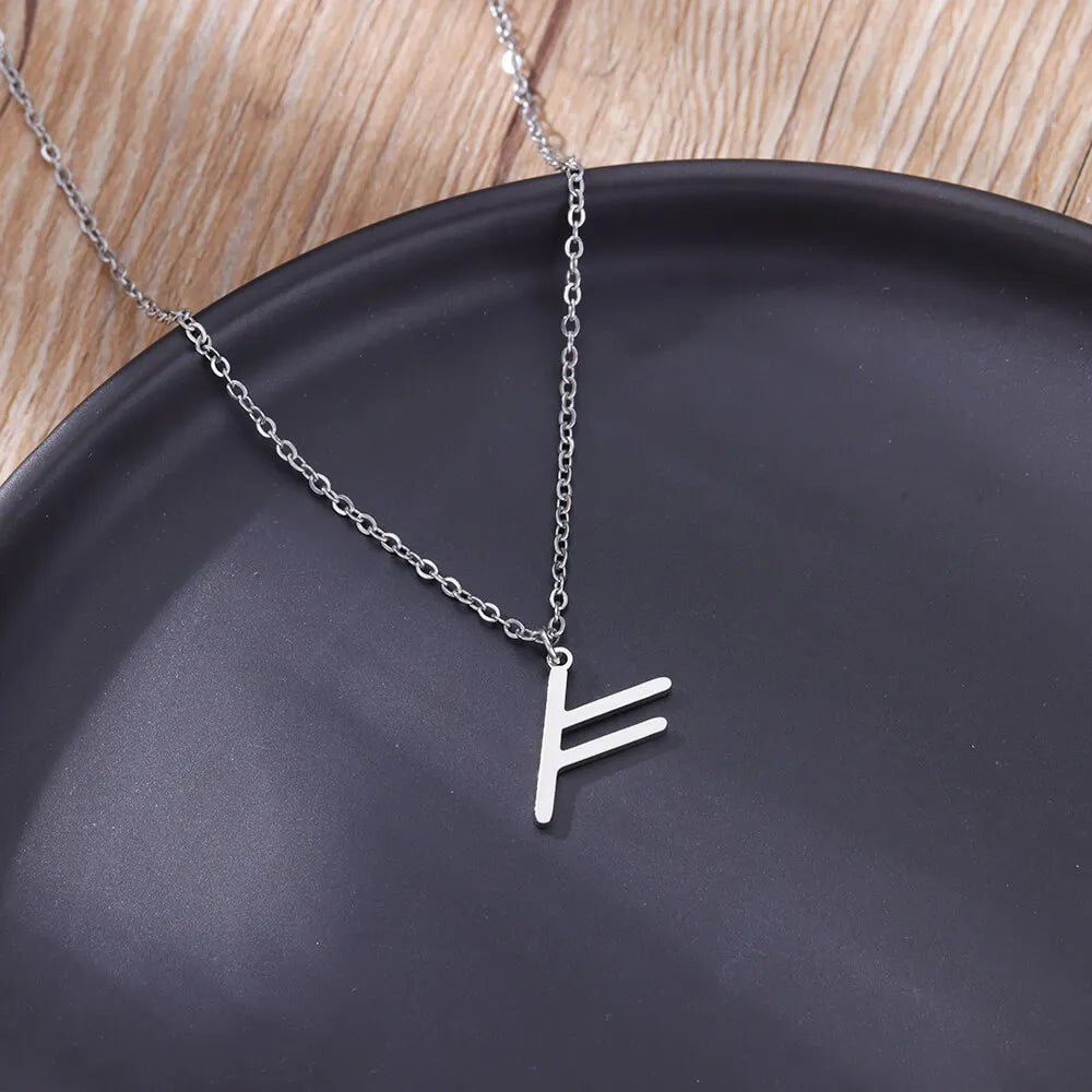 Vikings Rune Pendant Stainless Steel necklace For Women Refined Norse Runic Pendants Accessories Jewelry Gift