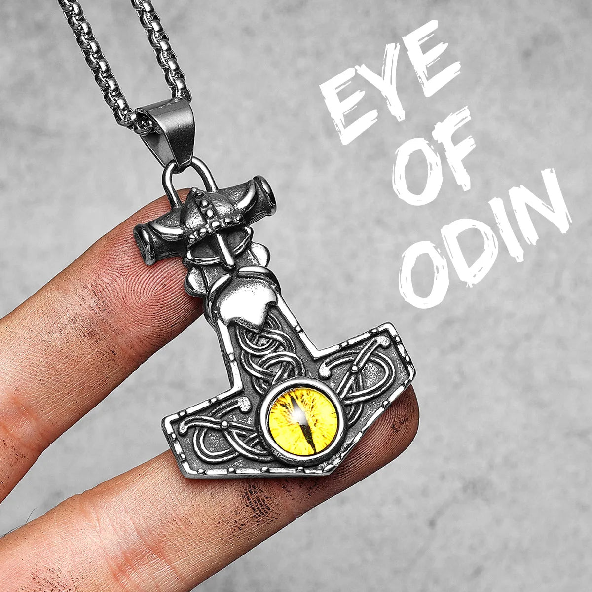 Viking Variety Weapons Men Pendant Necklace Stainless Steel Nordic Myth Chain Retro Rock Punk Rap for Friend Male Jewelry Gift