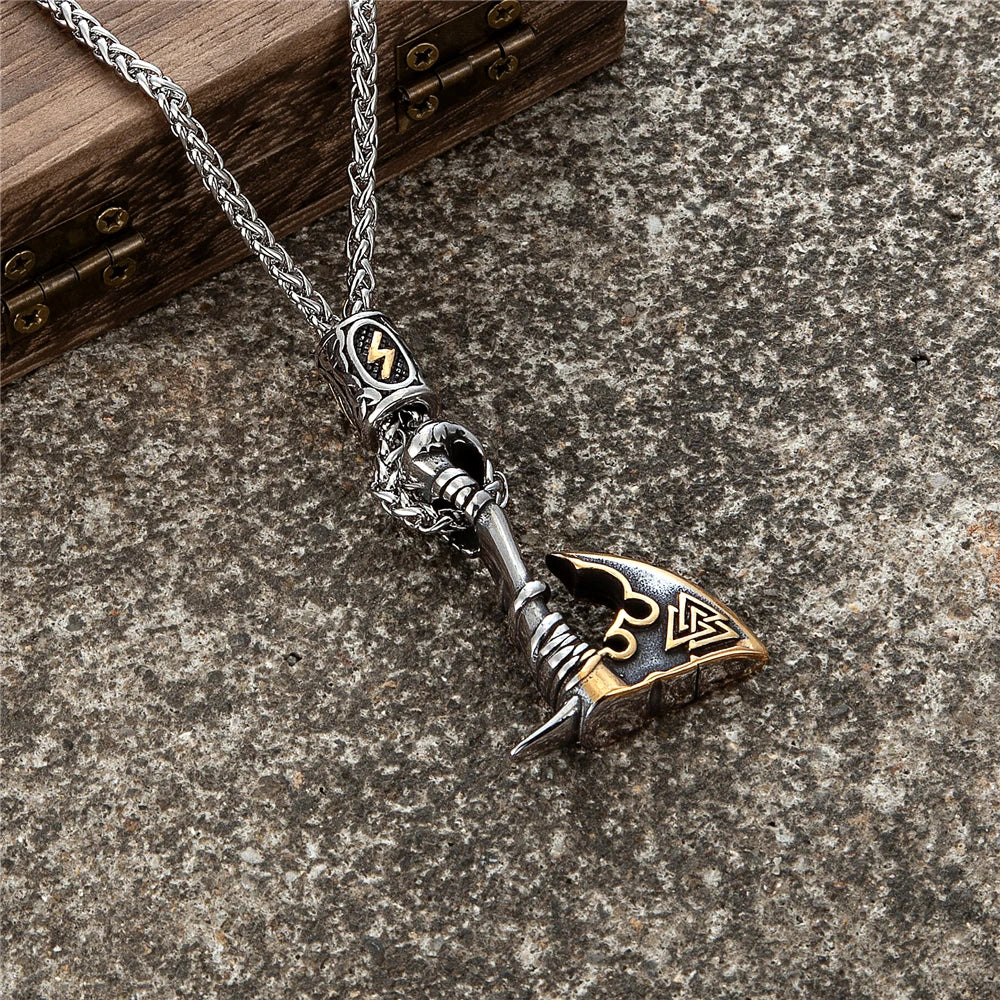 Never Fade Norse Runes Vikings Axe