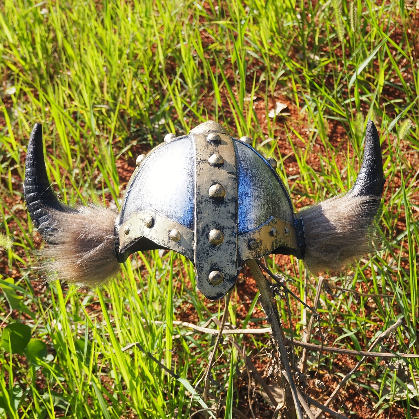 Scary Viking Hat Mask - Medieval Viking Costume Party Accessory with Horns, Synthetic Faux Leather Viking Helmet for Halloween, Cosplay, Viking Costume Women, Viking Helmet, Scary Mask, Halloween Mask