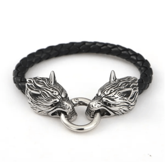 New High Quality Viking Leather Rope Bracelet Hip Hop Men Jewelry Punk Men Leather Fashion Men Amulet Bracelet Gift