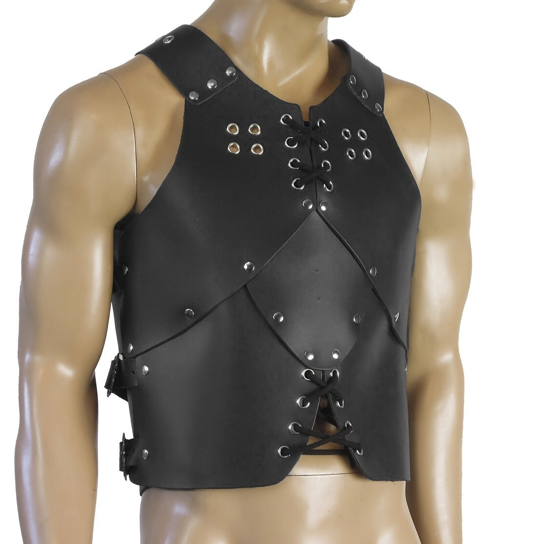 European Medieval Steampunk Viking Elf Armor Chest Armor Shoulder Guard Cosplay Dress Up Costume Set