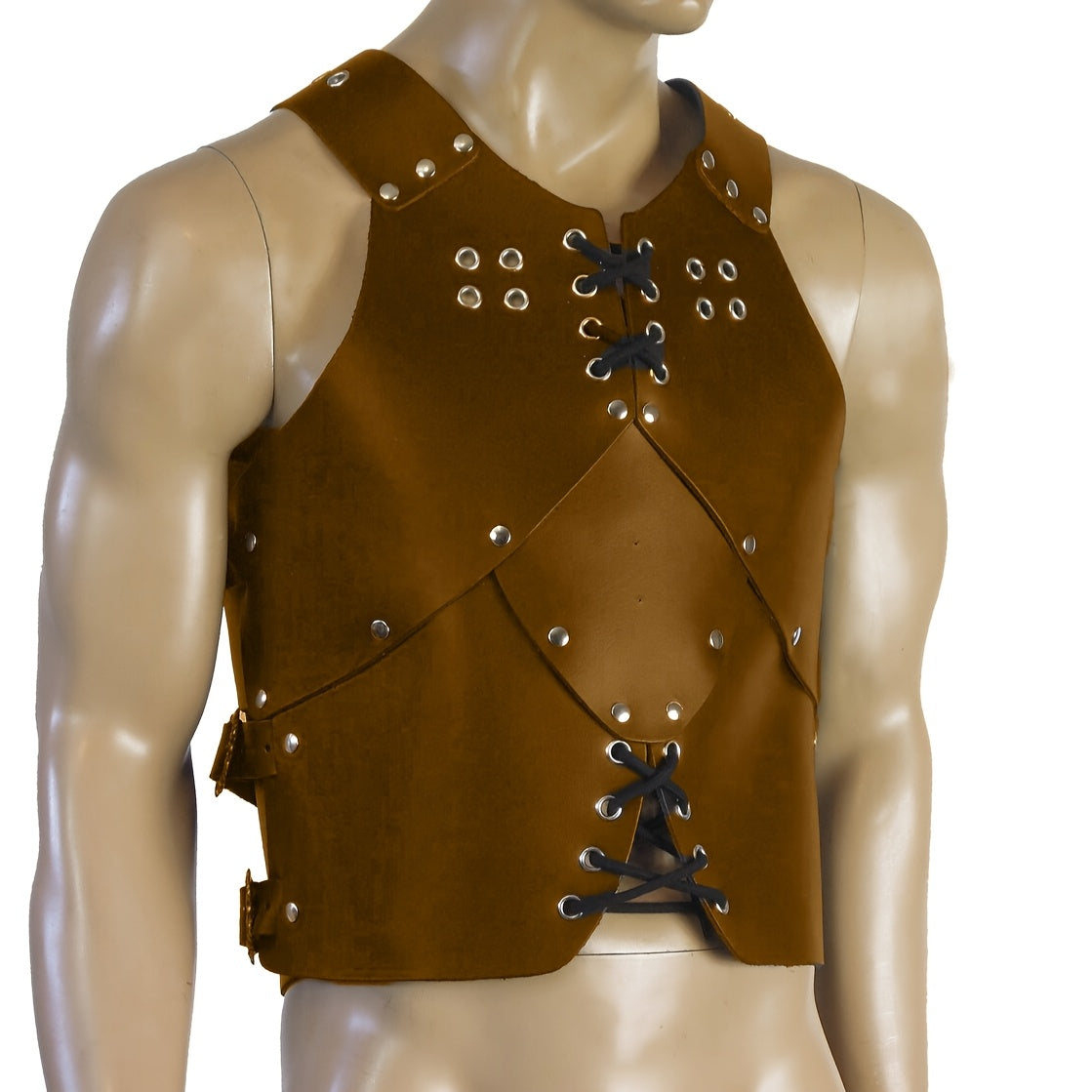 European Medieval Steampunk Viking Elf Armor Chest Armor Shoulder Guard Cosplay Dress Up Costume Set