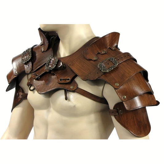 European Medieval Steampunk Viking Elf Armor Chest Armor Shoulder Guard Cosplay Dress Up Costume Set