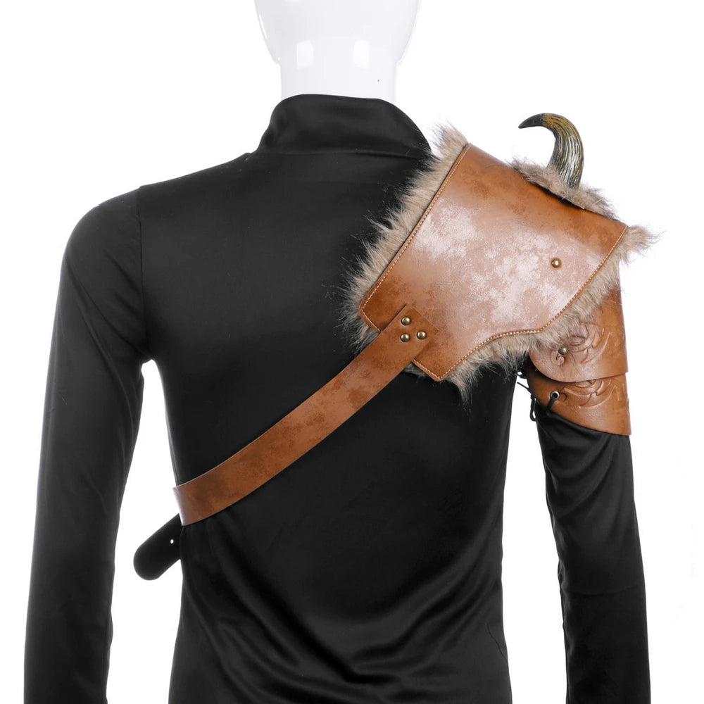 Furry shoulder armor