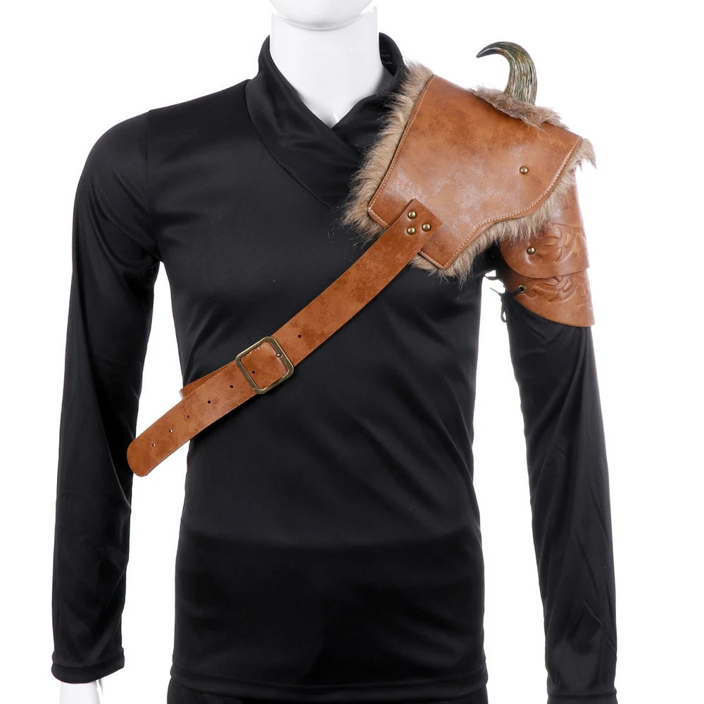 Furry shoulder armor