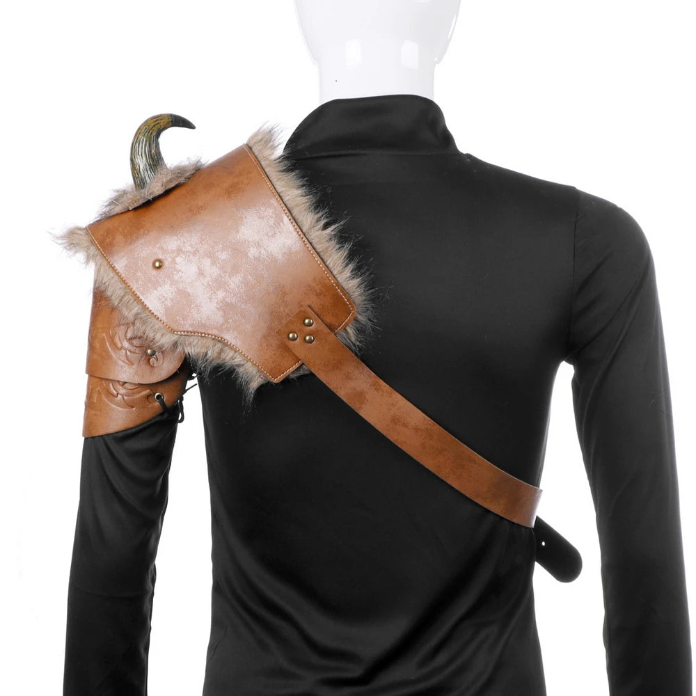 Furry shoulder armor