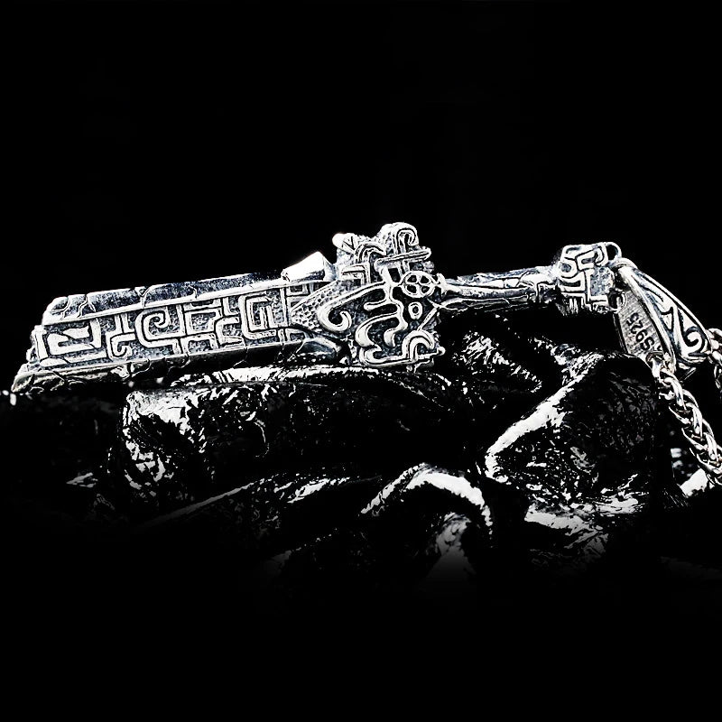 Broken sword necklace