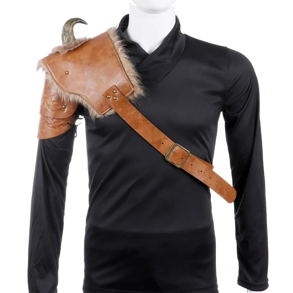 Furry shoulder armor