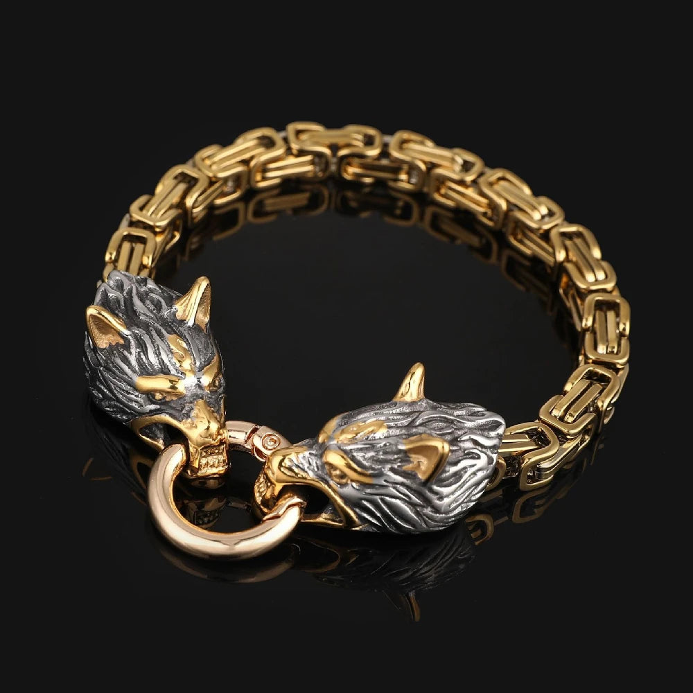 Fenrir bracelet black & gold