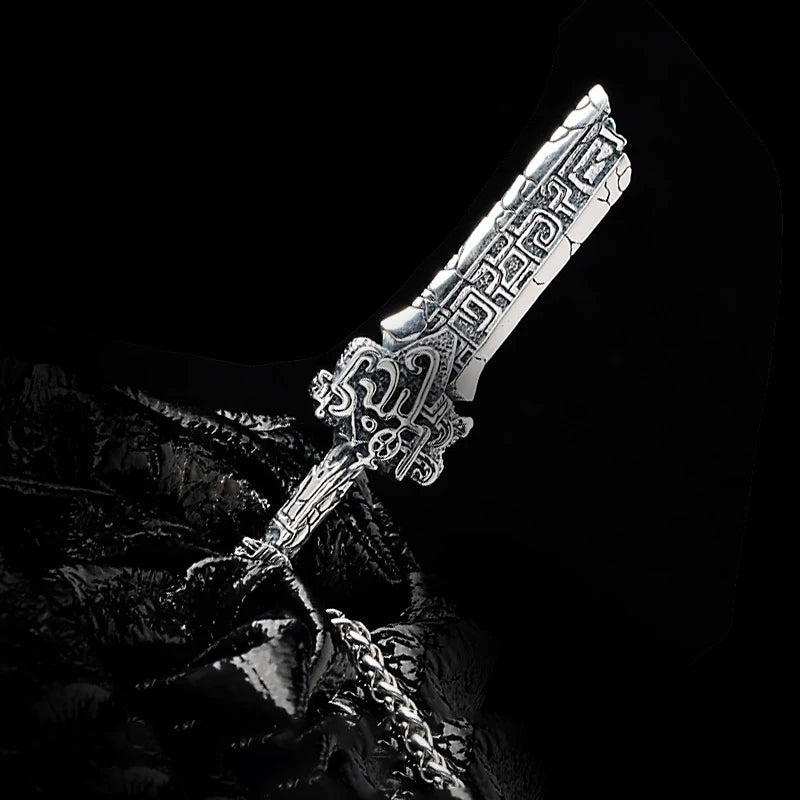 Broken sword necklace