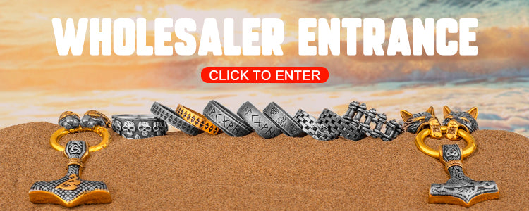 Viking Style Various Wolf Head Runes Original Stainless Steel Material Unisex Necklace Pendant Birthday Gift Factory Wholesale