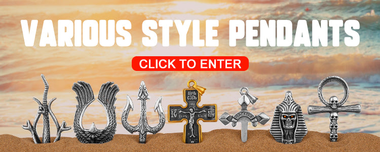 Viking Style Various Wolf Head Runes Original Stainless Steel Material Unisex Necklace Pendant Birthday Gift Factory Wholesale