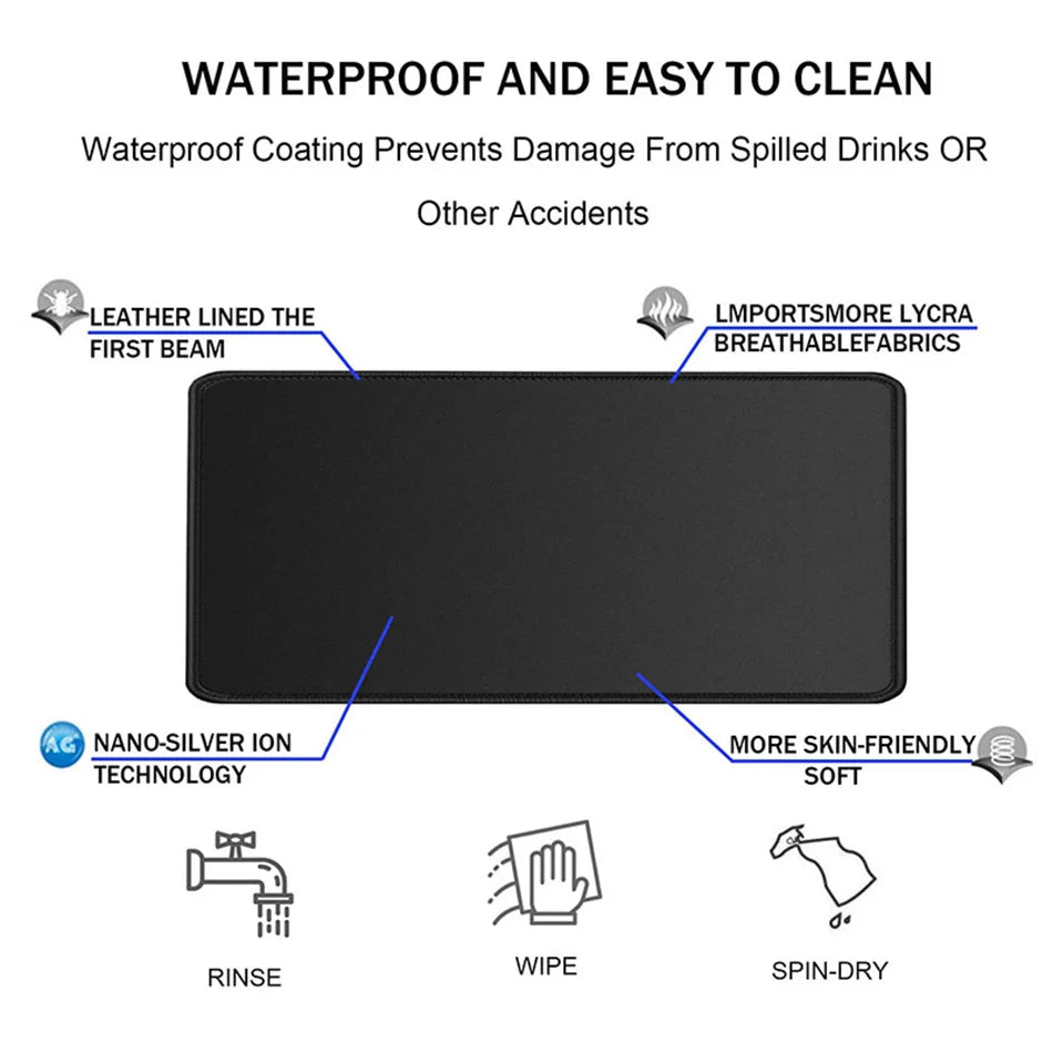 Viking-Vegvisir Logo Mousepad INS Tide Large Thickened Mouse Pad Oversized Gaming Keyboard Notebook Table Mat for PC Computer