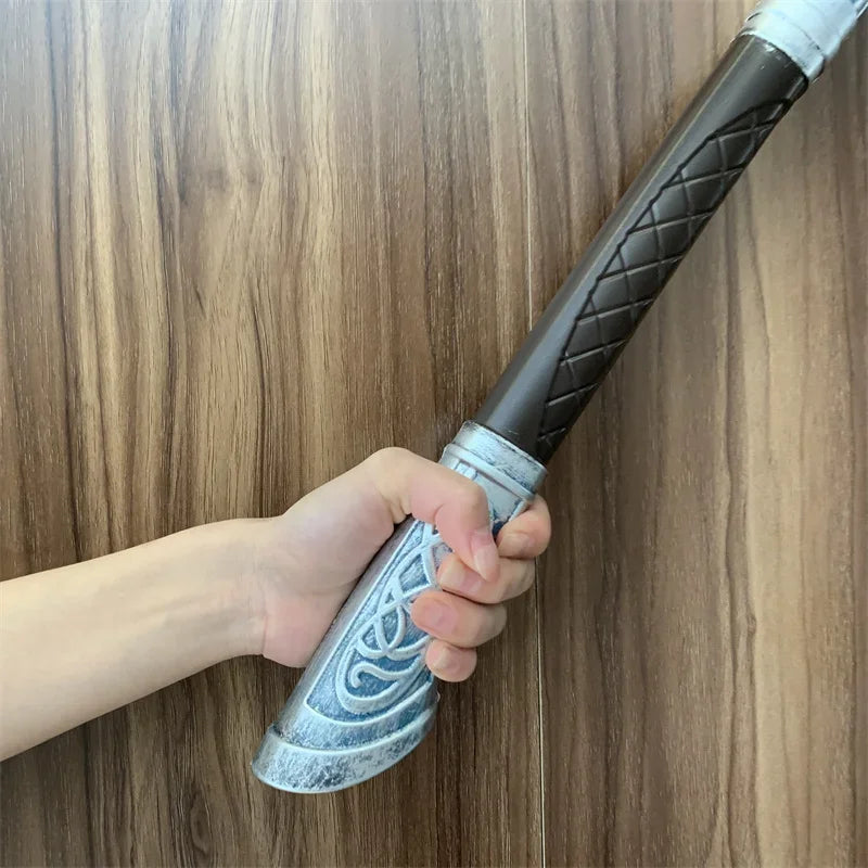 God of War 4 Axe Kratos Robber 1:1 Leviathan AXE Valin Viking Weapon Prop Role Play Gift Safety PU Big AXE Toy Halloween Cosplay