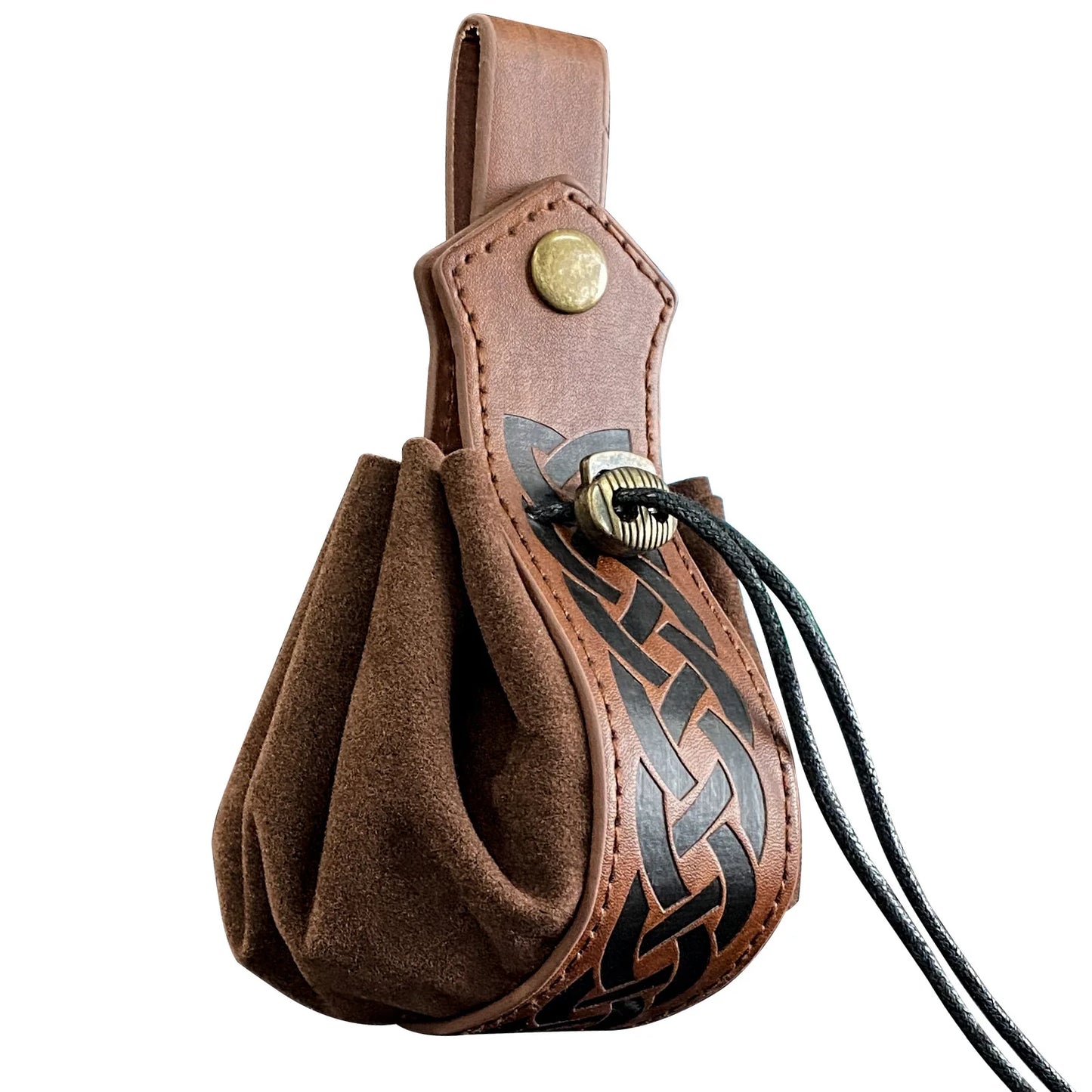 Viking-style Medieval Pouch That Can Be Hung On a Belt, Men's Coin Purse, High-quality Retro Waist Bag, Cool and Handsome-LJX