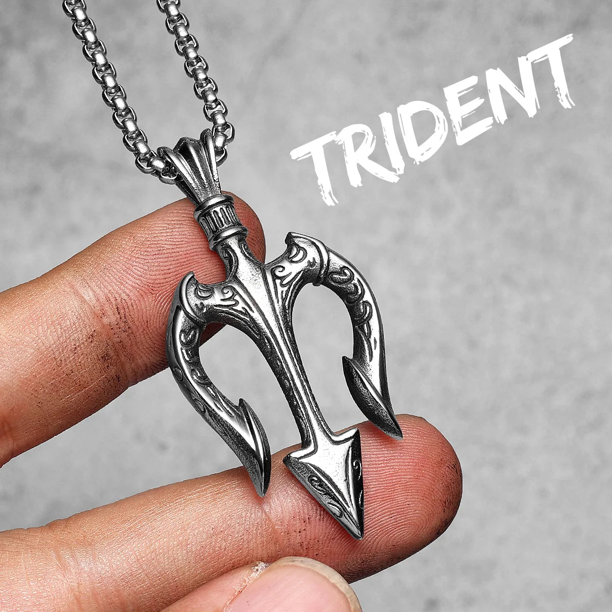 Viking Variety Weapons Men Pendant Necklace Stainless Steel Nordic Myth Chain Retro Rock Punk Rap for Friend Male Jewelry Gift