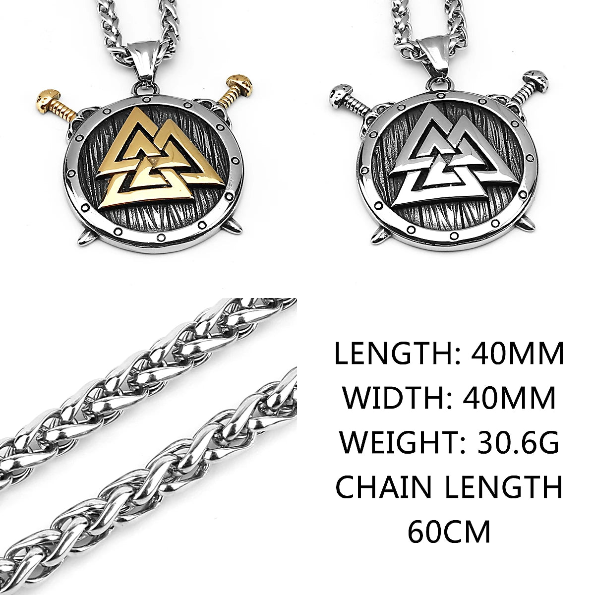 Norse gold compass shield