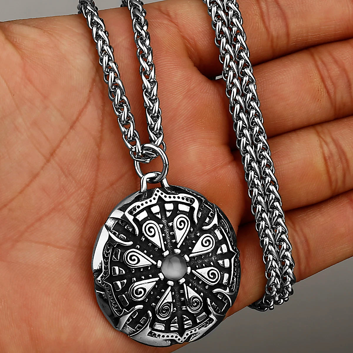 Gold Nordic compass arrow head