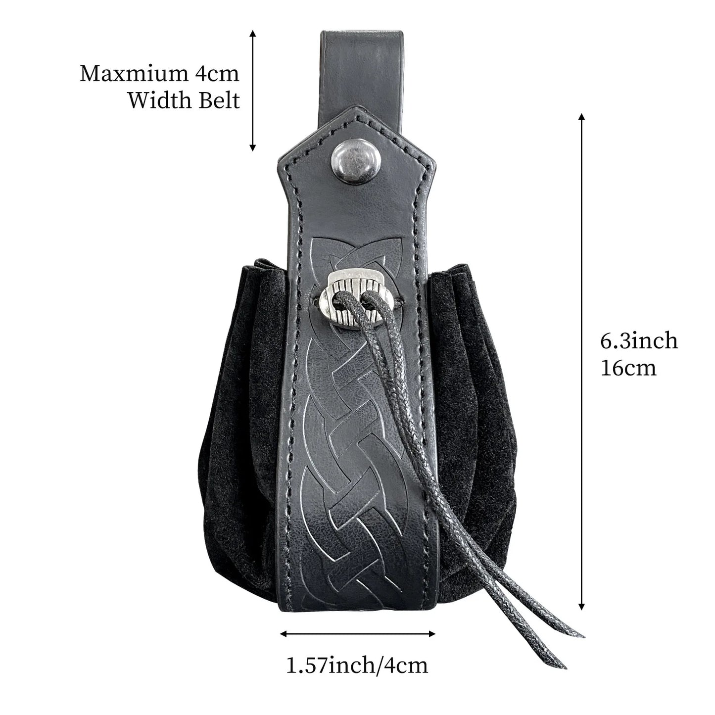 Viking-style Medieval Pouch That Can Be Hung On a Belt, Men's Coin Purse, High-quality Retro Waist Bag, Cool and Handsome-LJX
