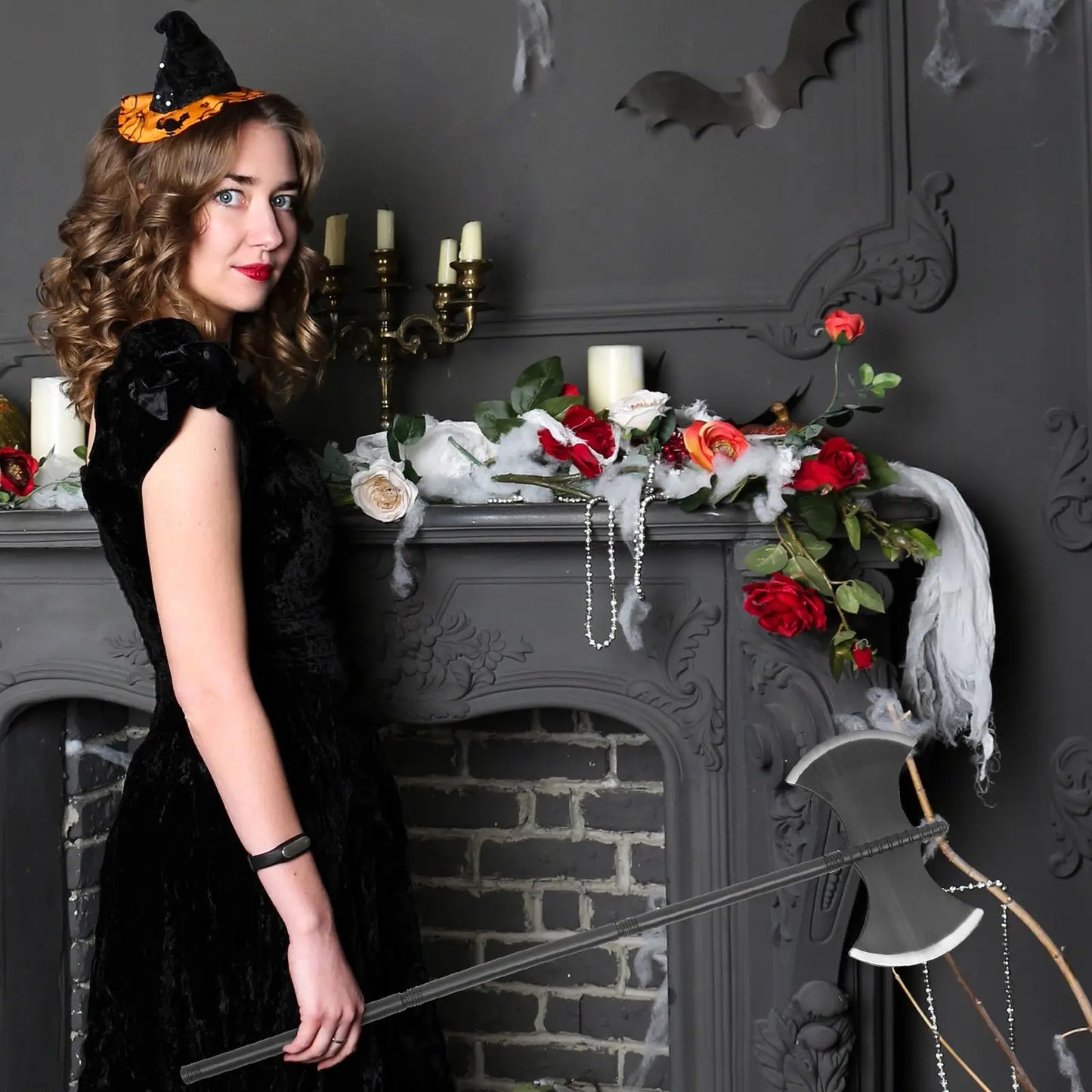 Halloween Costume Viking Kids Performing Plaything Halloween Performance Prop Costume Plastic Simulation Axe