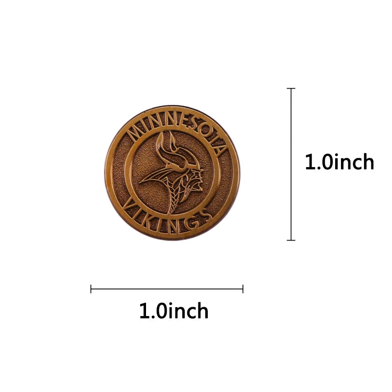 Minnesota Vikings football team logo enamel pin vintage brooch badge Backpack Collar Pins Hat Jewelry accessories Gift for fans