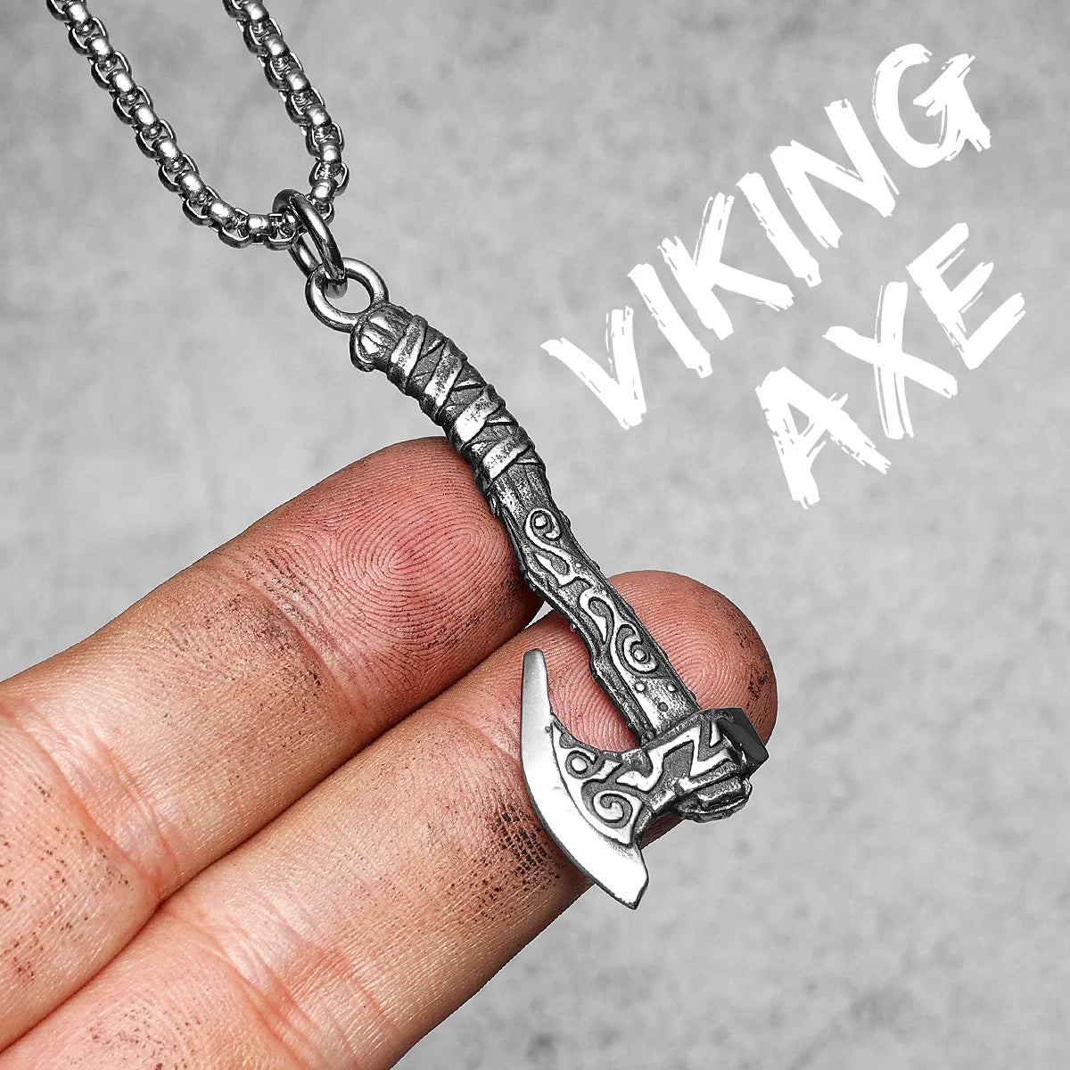 Viking Variety Weapons Men Pendant Necklace Stainless Steel Nordic Myth Chain Retro Rock Punk Rap for Friend Male Jewelry Gift