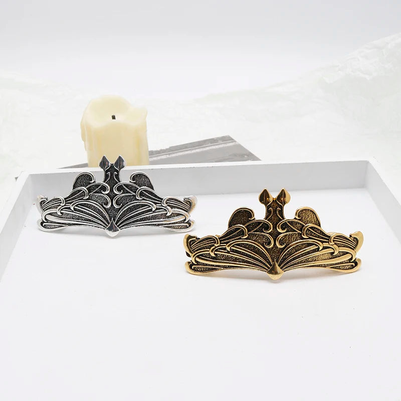 Viking Hairpin Nordic Celtics Knots Crown Vintage Metal Hair Barrettes Dragons Slide Hair Clip Women Hair Jewelry Accessorie