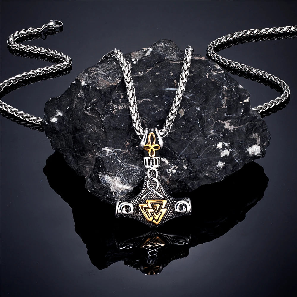 Thors Hammer Necklaces Norse Runes