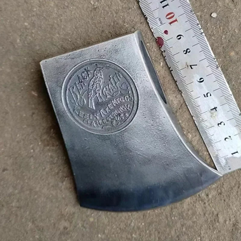 Camping Axe Head Only Steel Forged Survival Hewing Axe Head Viking Outdoor Ax Heads Firewood Cut Wood Splitting Hand Tools