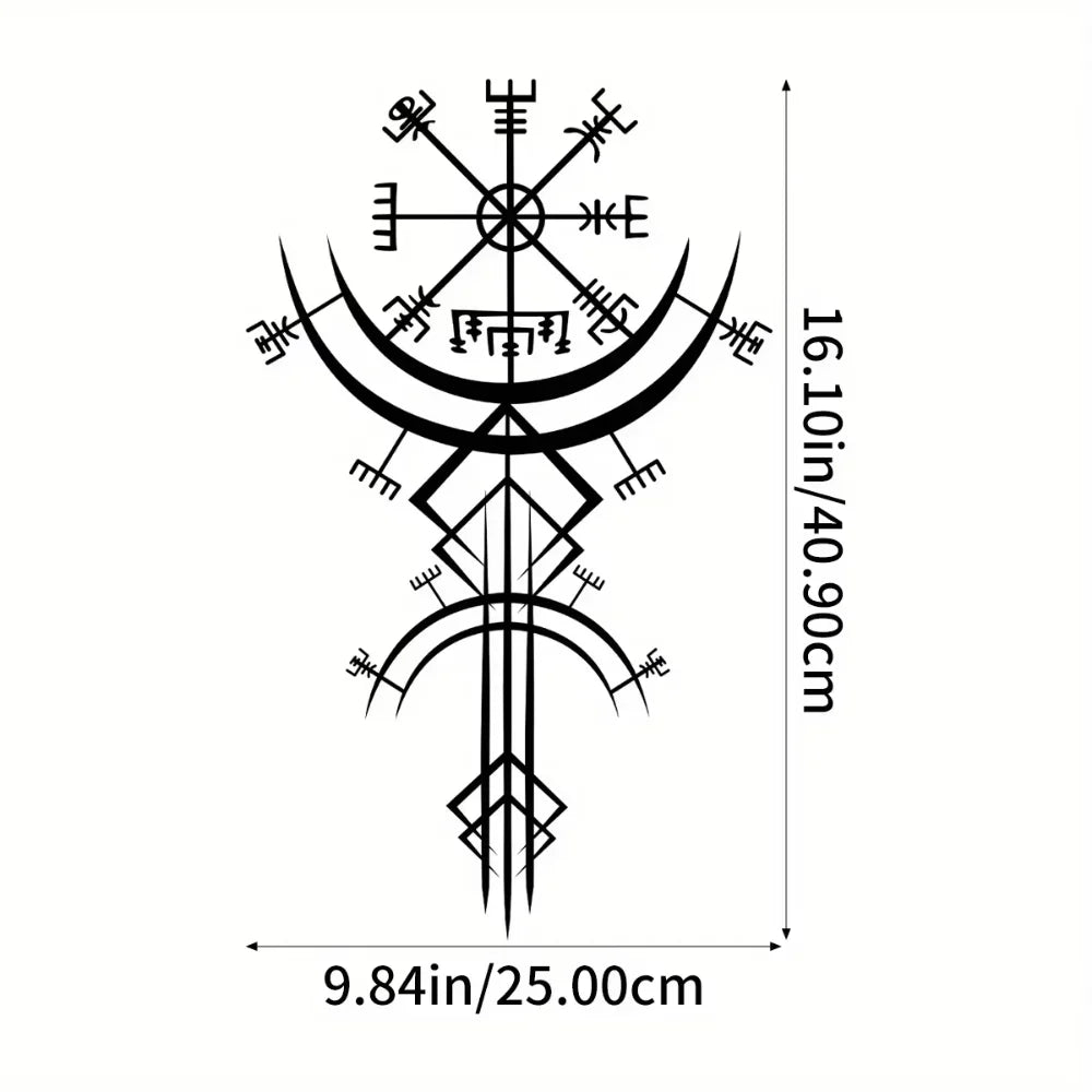 Unique Viking Rune Metal Wall Hanging Ideal For Home Decor Gift Bringing Mythological Inspiration To Your Personal Space