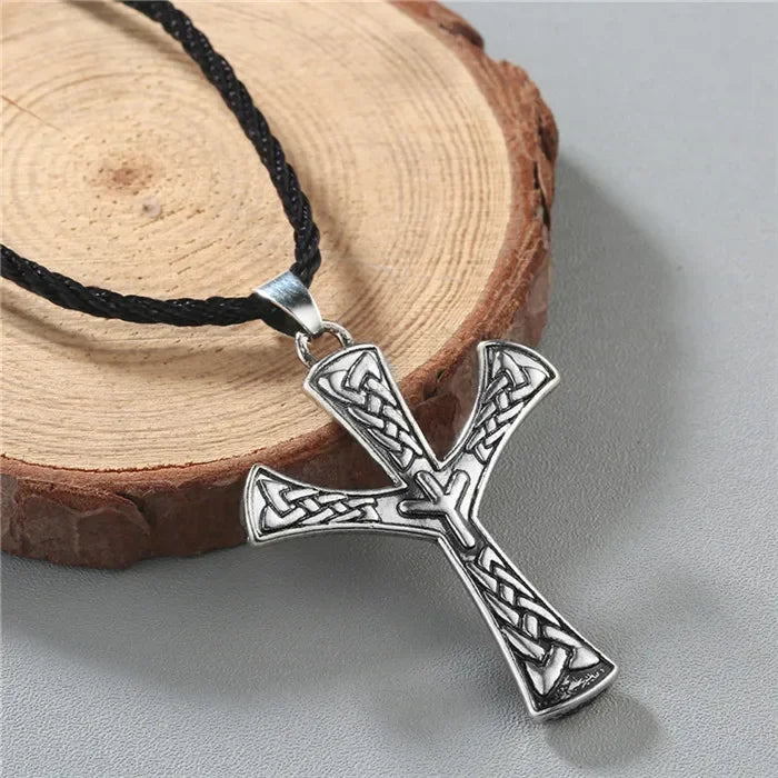 Viking Valknut Pendant Men's Necklace Women Round Pagan Religious Male Man Slavic  Steampunk Jewelry Tibetan Amulet