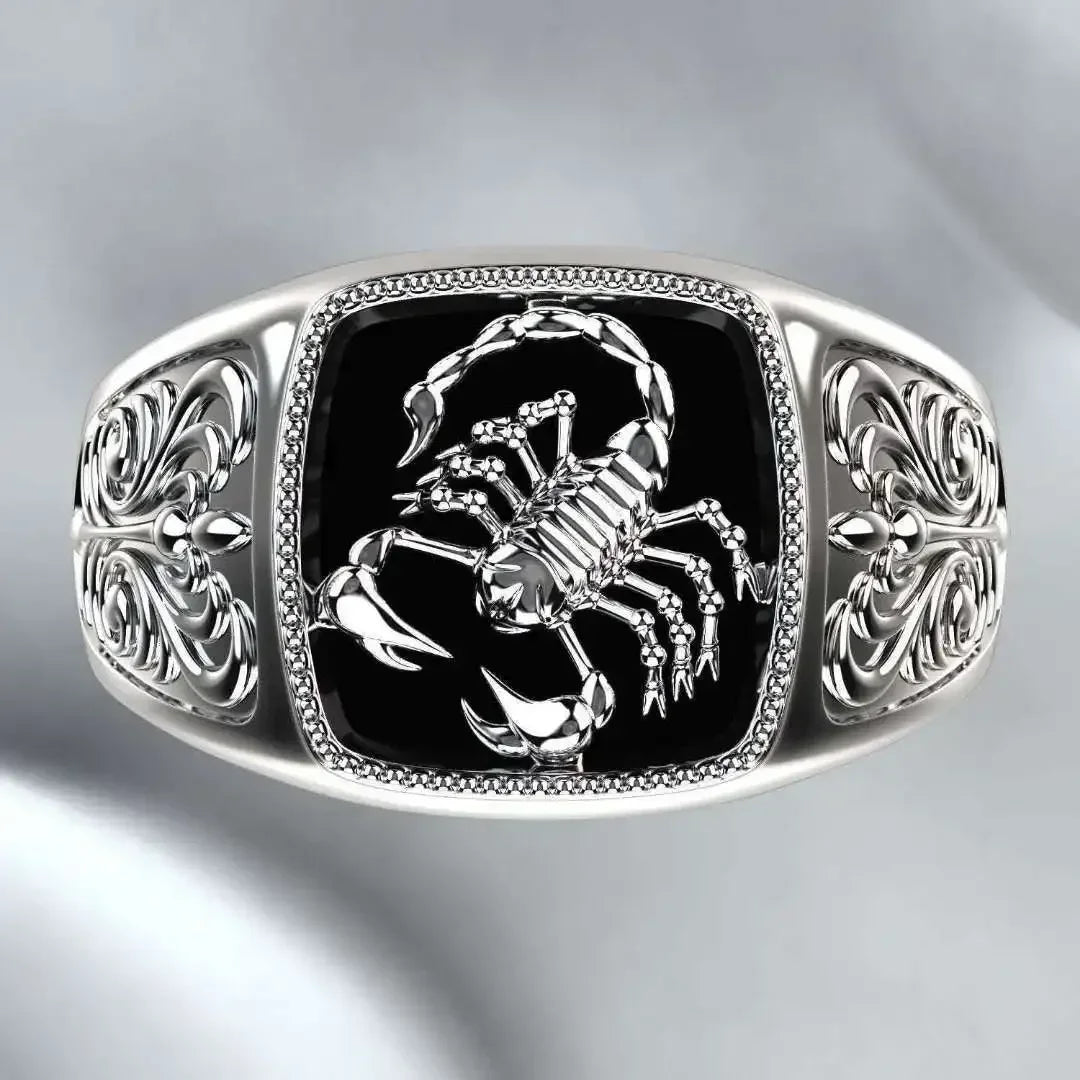 Viking Nordic Mythology Giant Wolf Men Ring Defense Totem Wolf Fashion Hip Hop Rock Unisex Finger Ring Punk Gift
