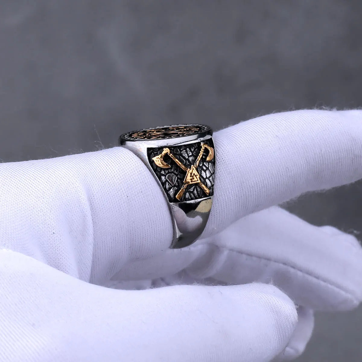 Viking compass ring
