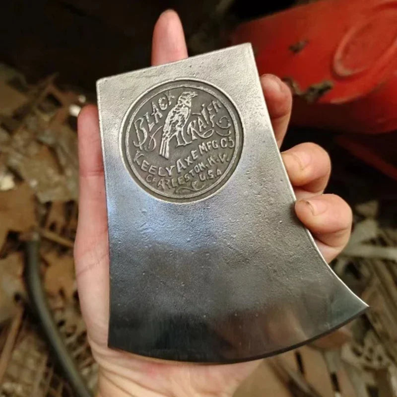 Camping Axe Head Only Steel Forged Survival Hewing Axe Head Viking Outdoor Ax Heads Firewood Cut Wood Splitting Hand Tools