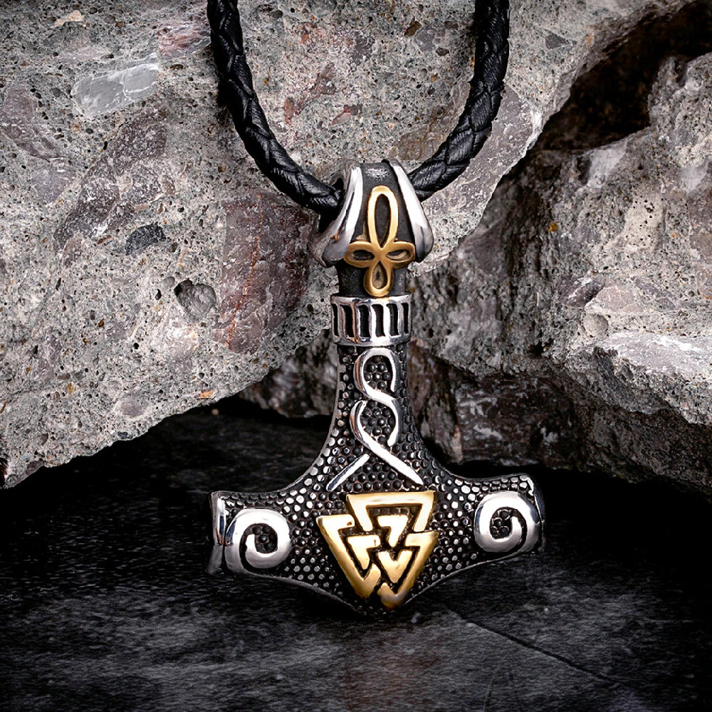 Thors Hammer Necklaces Norse Runes