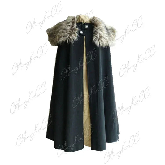 Navy blue Furry cloak coat