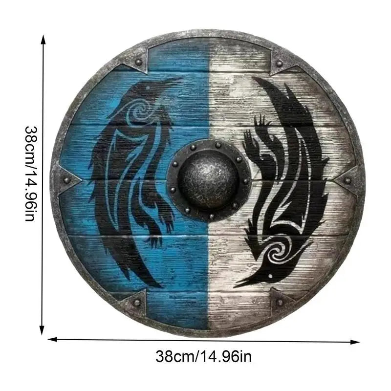 Viking Shield Decorative Shield Toy for Restaurant Medieval Eivor Valhalla Warweave Viking Shield for Decorating Home Office