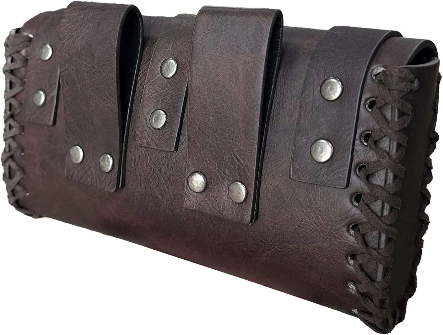 Viking Knight Retro Belt PU Synthetic Leather Copaly Printed Change Waist Pack Halloween Dress Up Belt Set Accessory