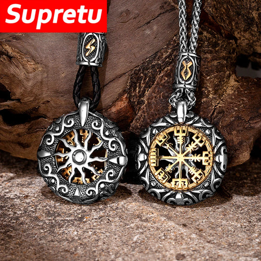 Nordic compass necklace