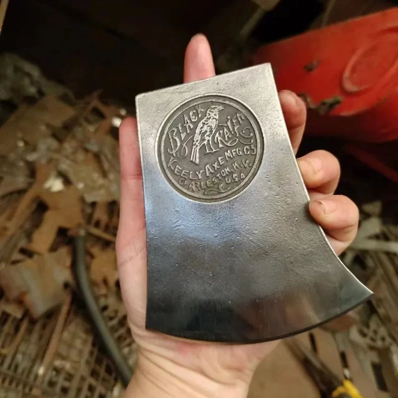 Camping Axe Head Only Steel Forged Survival Hewing Axe Head Viking Outdoor Ax Heads Firewood Cut Wood Splitting Hand Tools