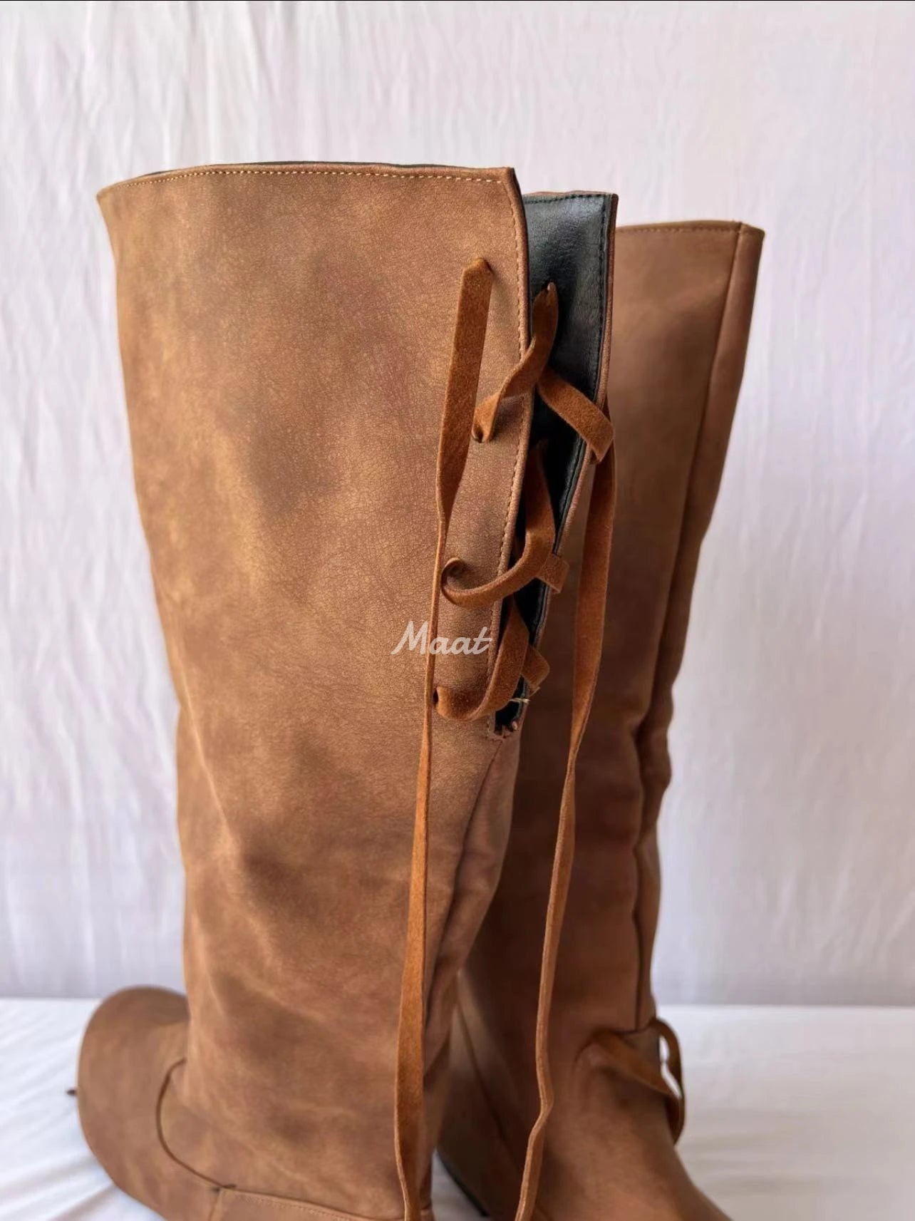 Medieval Viking Costume Retro Men Knight Boots Larp Shoes PU Leather Warrior Cosplay Fancy Carnival Party Anime Shoes Nordic