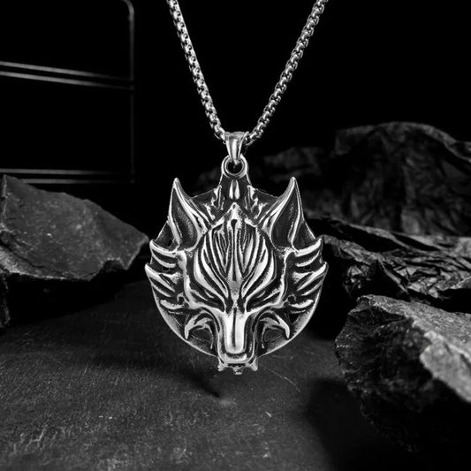 Wolf head necklace